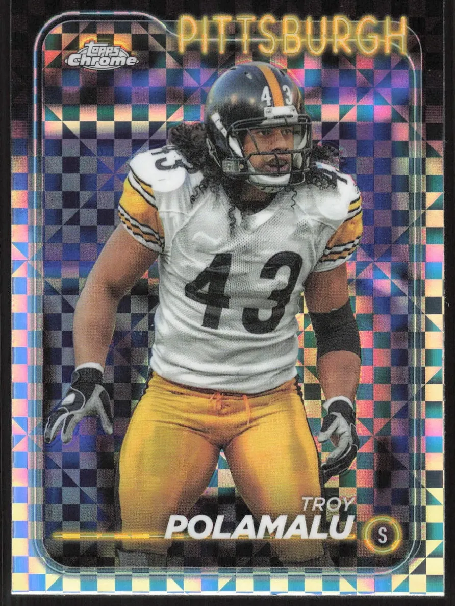Troy Polamalu 2024 Topps Chrome Football card