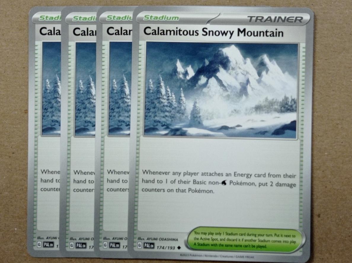 Calamitous Snowy Mountain 2023 Pokemon Scarlet & Violet Paldea Evolved