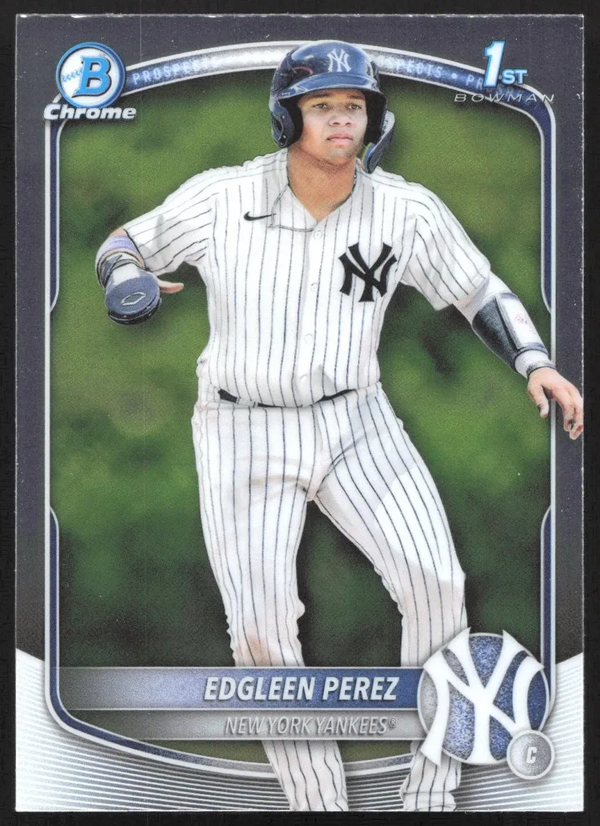 Edgleen Perez 2025 Bowman Chrome Prospects card