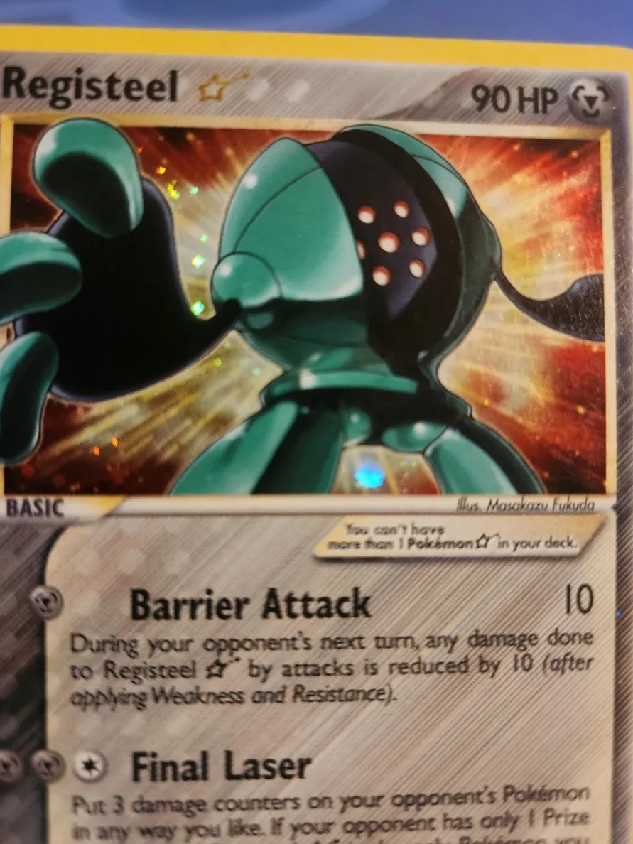 2006 Pokemon EX Legend Maker Holo #92 Registeel front