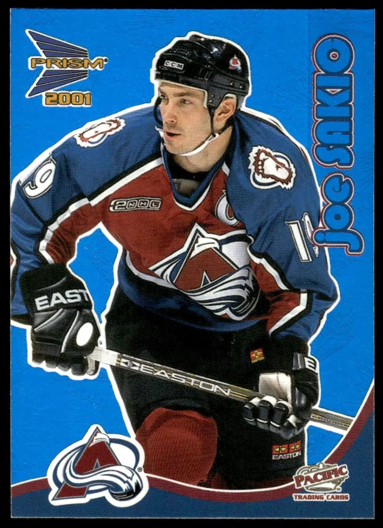 2000 Pacific Prism McDonald's Joe Sakic [Blue] #10 card
