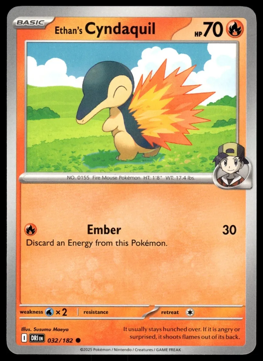 Ethan's Cyndaquil 2025 Pokemon Scarlet & Violet Destined Rivals