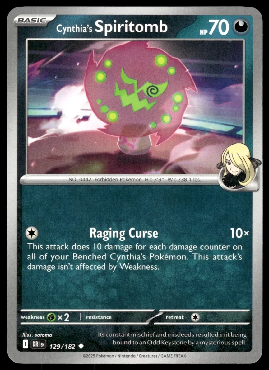 Cynthia's Spiritomb 2025 Pokemon Scarlet & Violet Destined Rivals