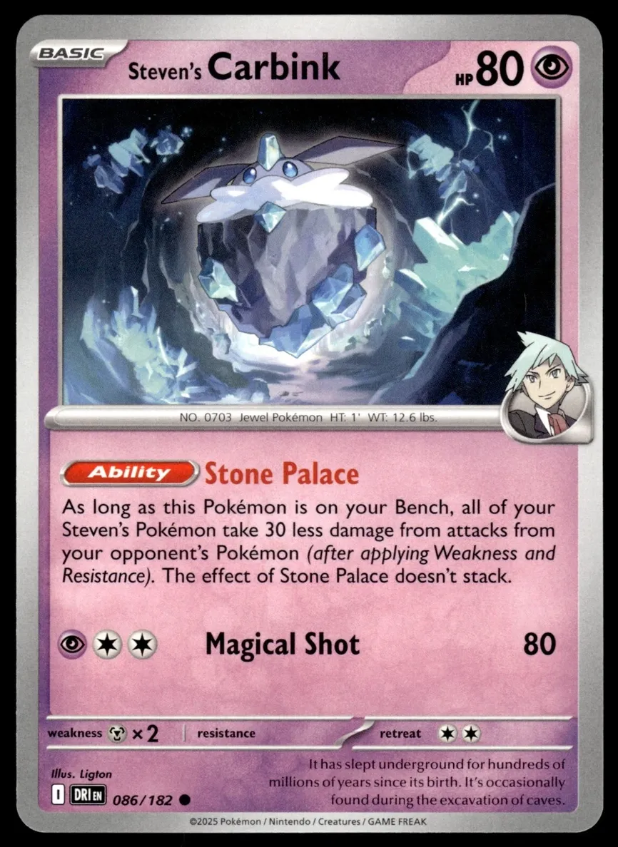 Steven's Carbink 2025 Pokemon Scarlet & Violet Destined Rivals