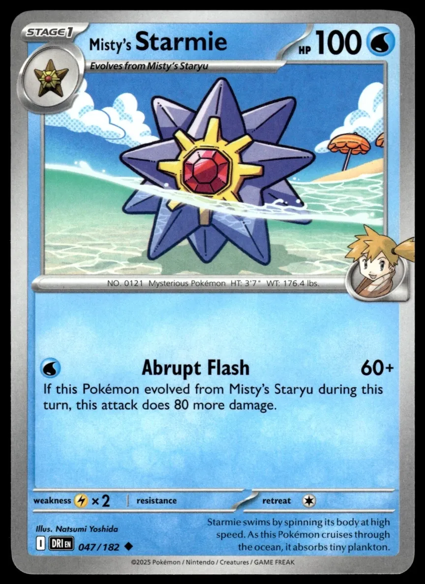 Misty's Starmie 2025 Pokemon Scarlet & Violet Destined Rivals