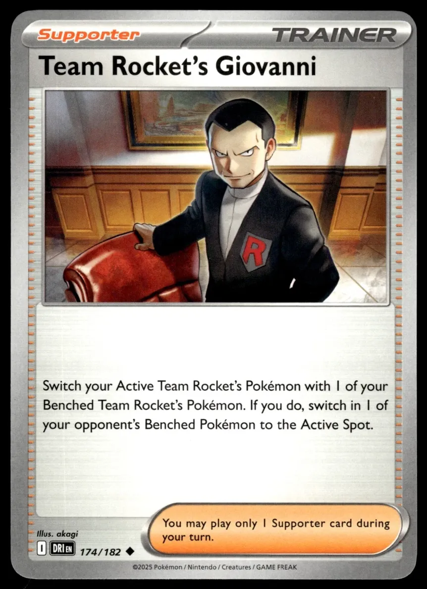 Team Rocket's Giovanni 2025 Pokemon Scarlet & Violet Destined Rivals