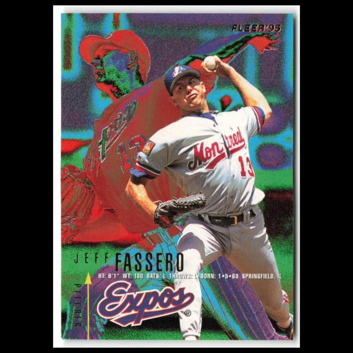 1995 Fleer Jeff Fassero #348 card
