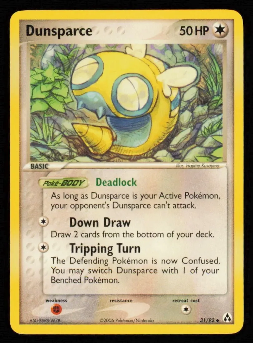 Dunsparce 2006 Pokemon EX Legend Maker