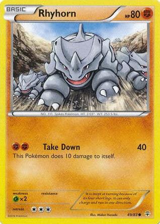 Rhyhorn 2016 Pokemon XY Generations
