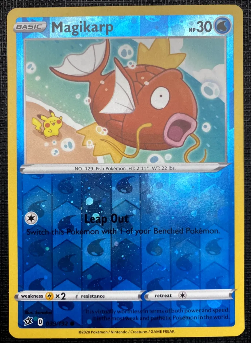 2020 Pokemon Rebel Clash RCL-COSMOS M/T 5-PK.COL. #039 Magikarp-Rev.Foil front
