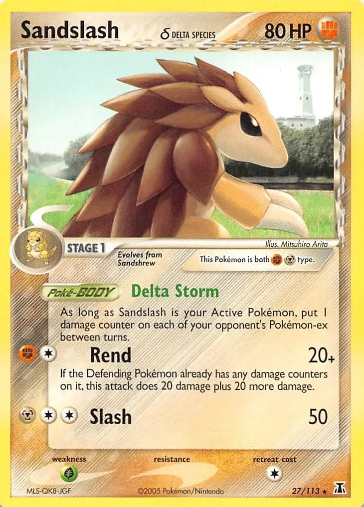 Sandslash 2005 Pokemon EX Delta Species