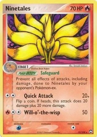 Ninetales 2007 Pokemon EX Power Keepers