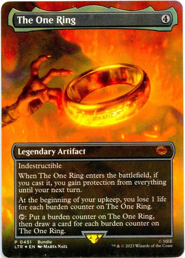 2023 MTG Ltren Scene-Foil Pa Foil #451 The One Ring front