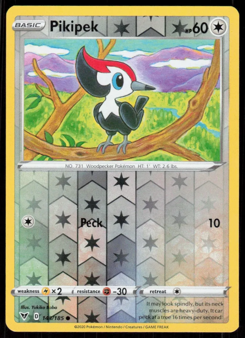 Pikipek 2020 Pokemon Vivid Voltage Reverse Foil