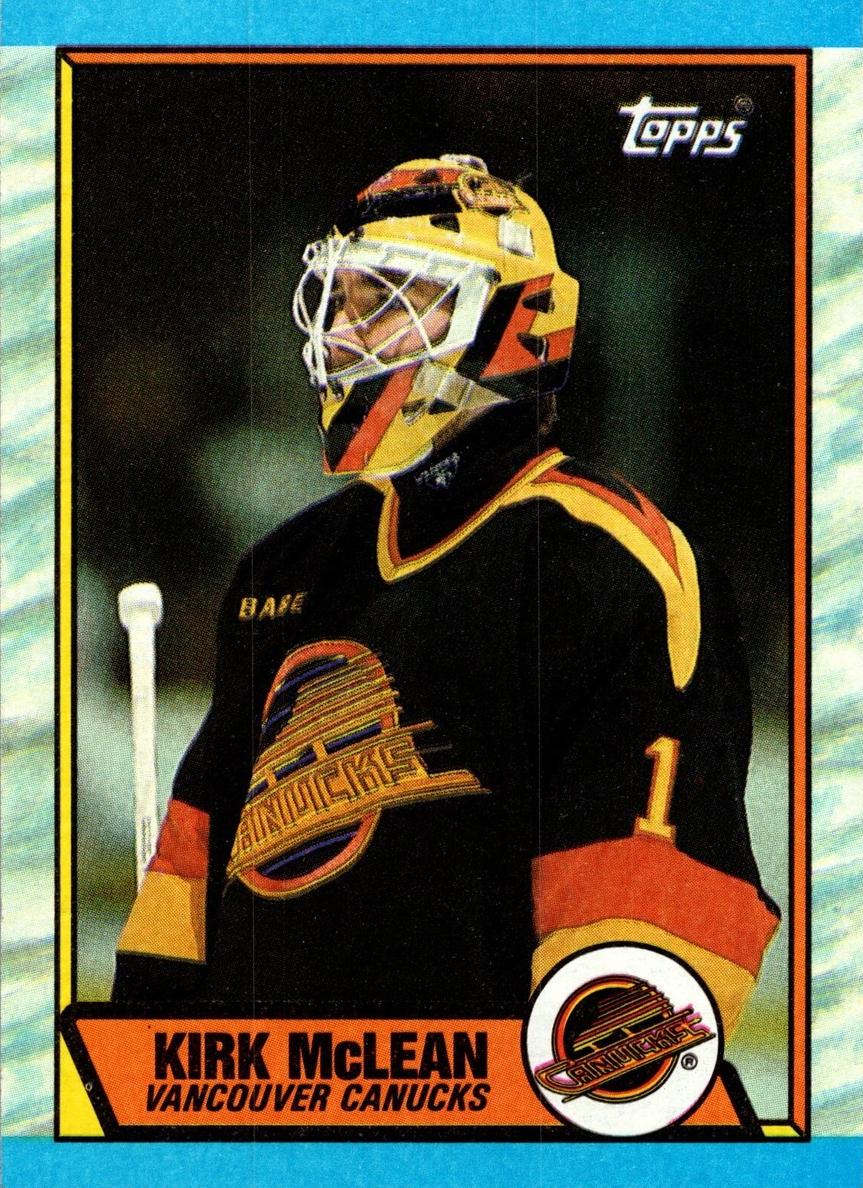 Kirk McLean 1989 Topps Hockey