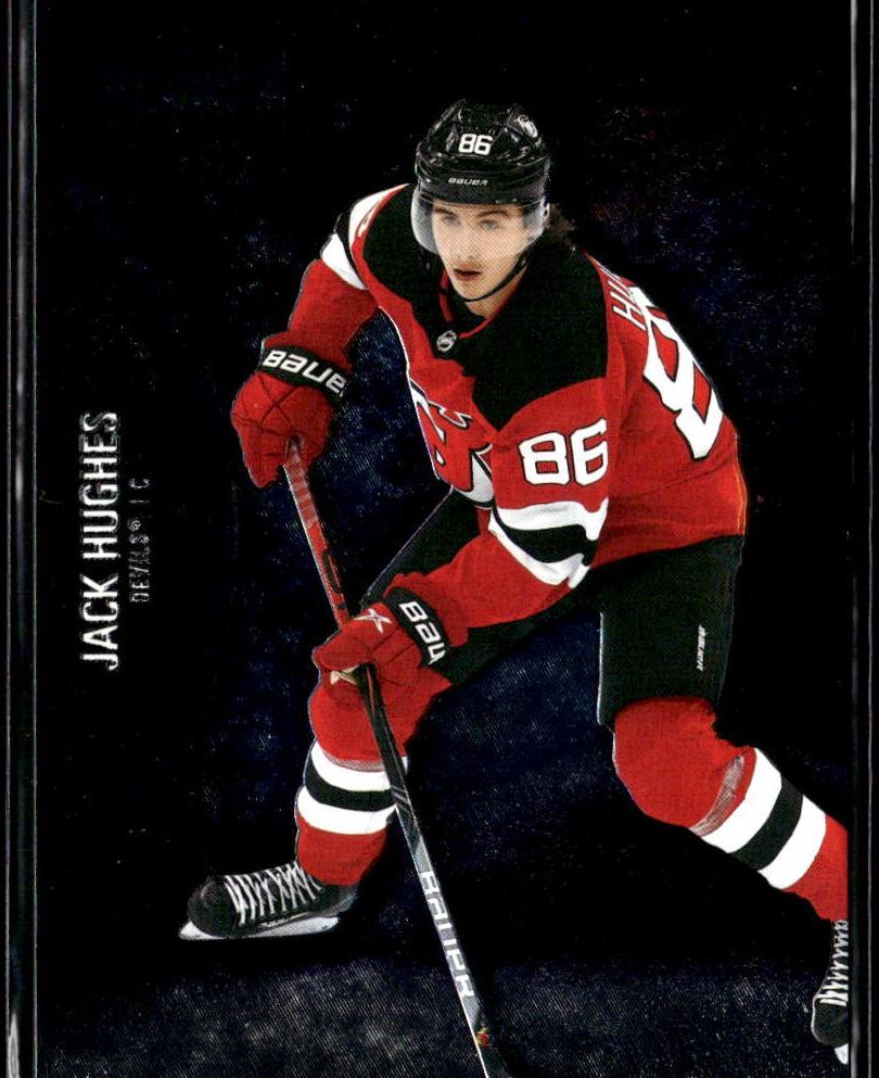 2021 Skybox Metal Universe Jack Hughes [Green] #28 card