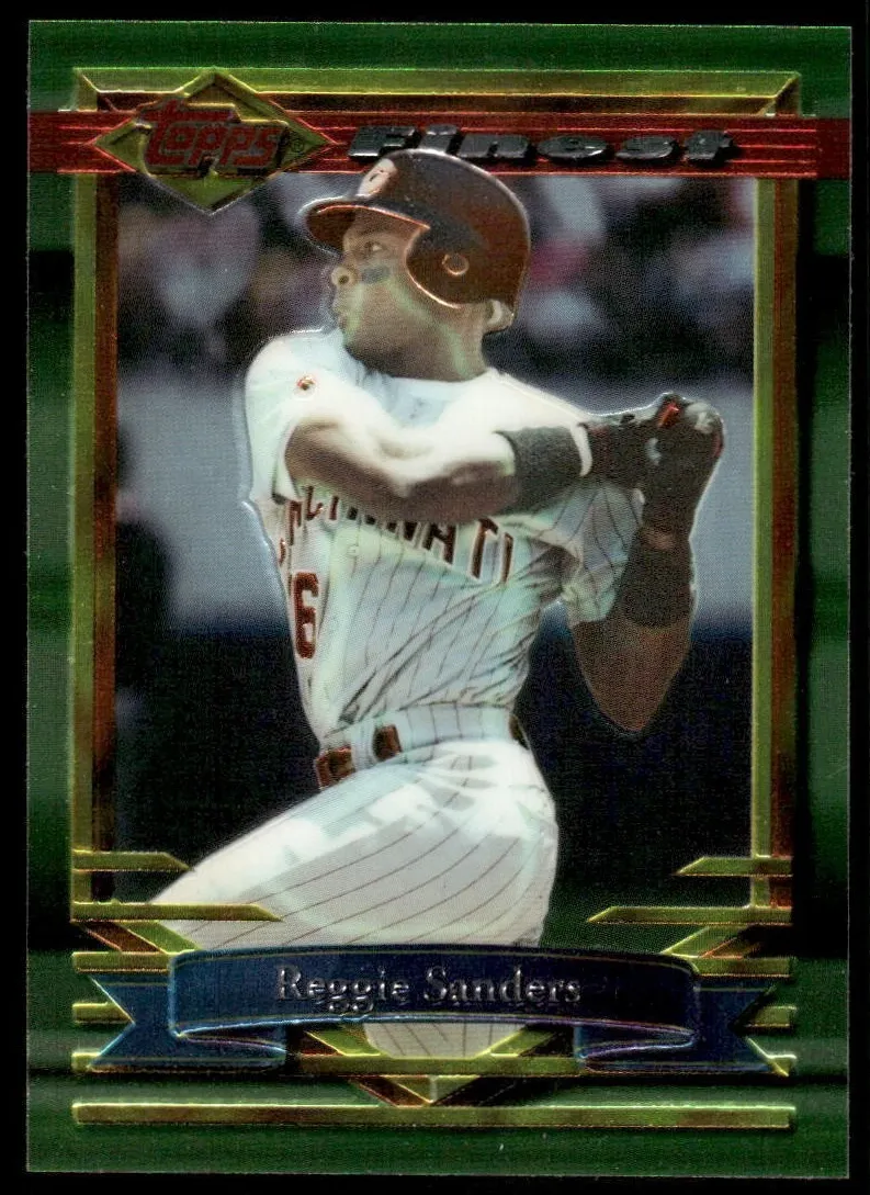 1994 Topps Finest Reggie Sanders #43 card