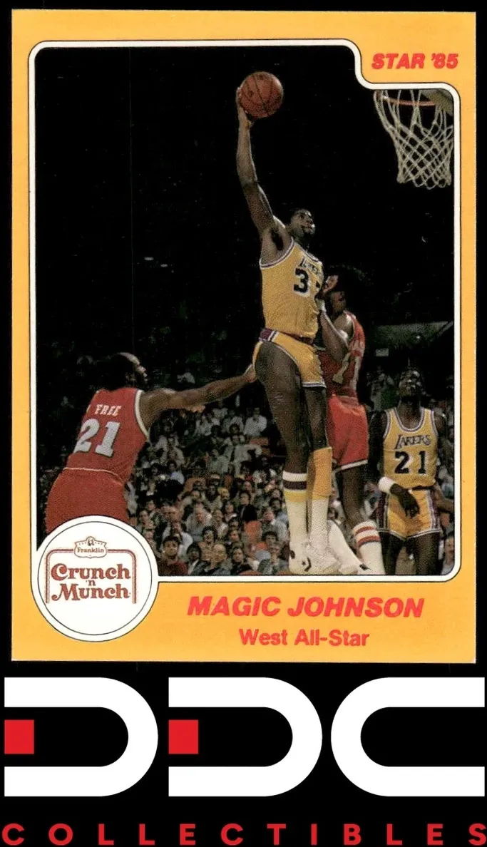 1985 Crunch N’ Munch All Star Magic Johnson #10 card
