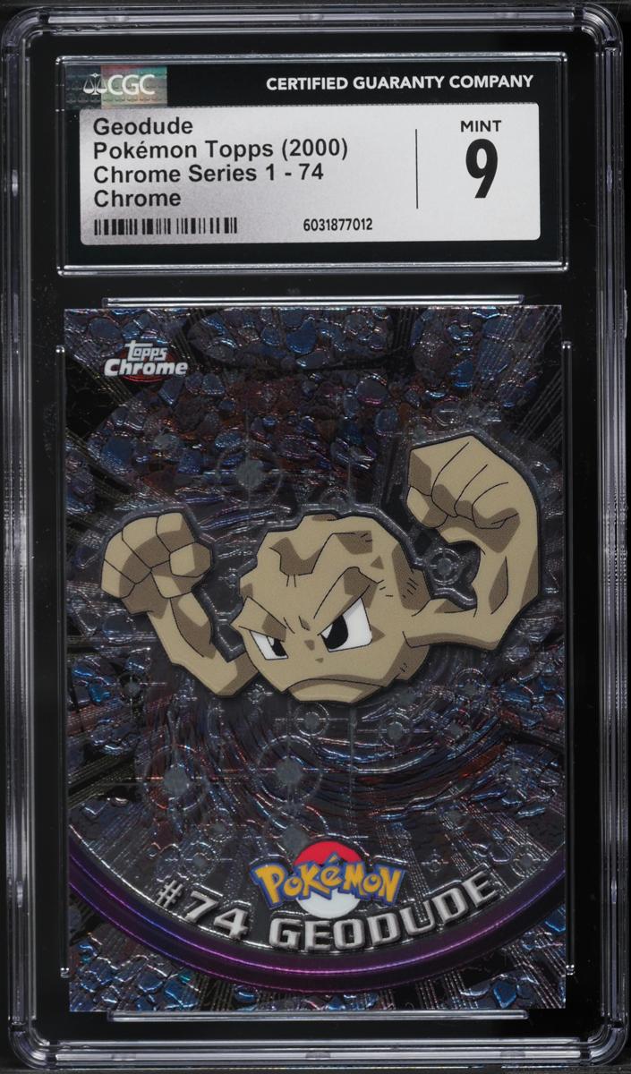 Geodude 2000 Topps Chrome Pokemon