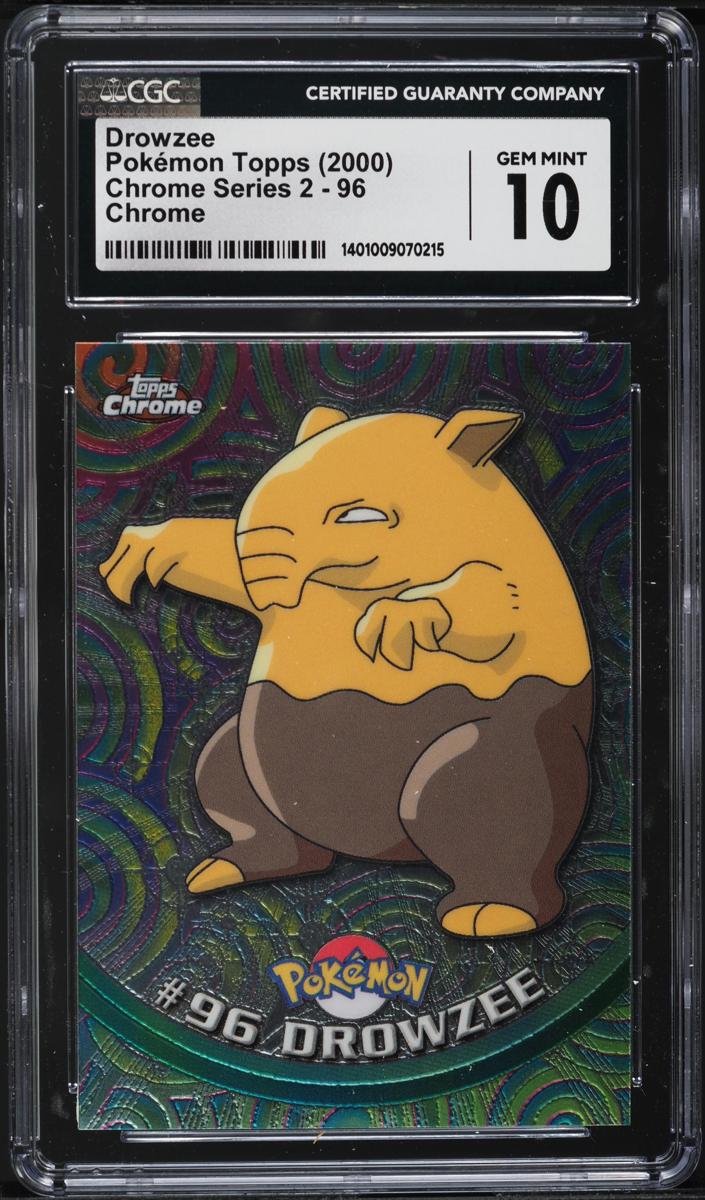Drowzee 2000 Topps Chrome Pokemon