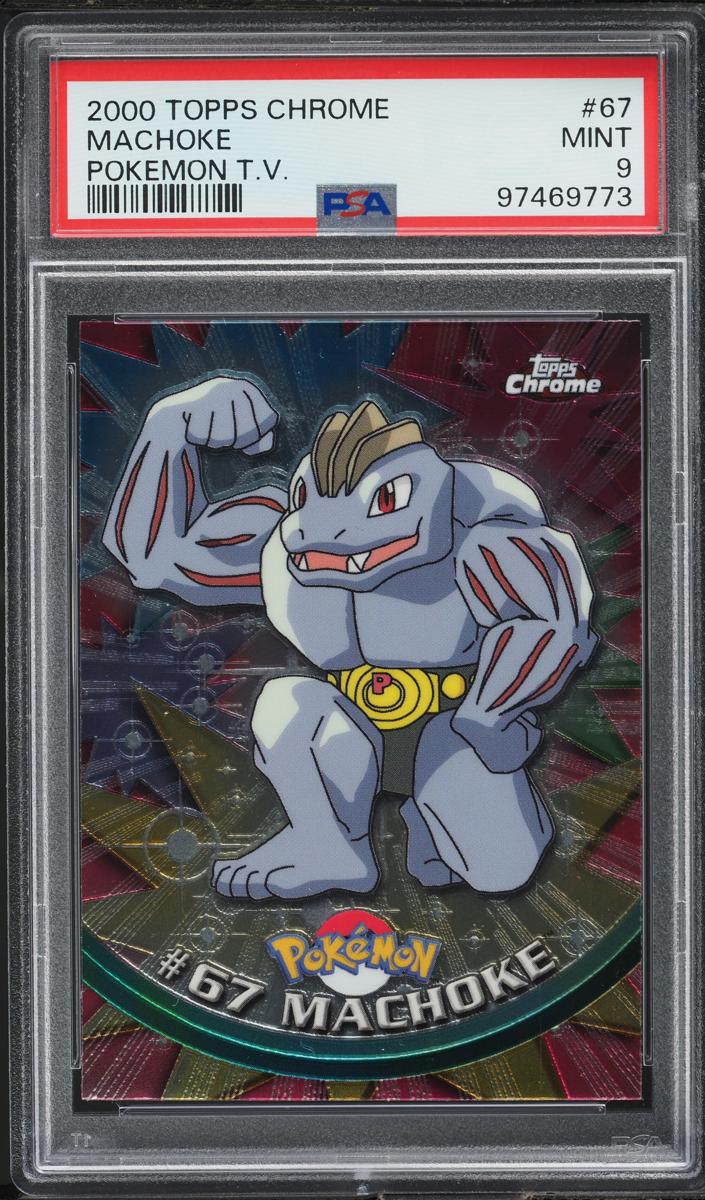 Machoke 2000 Topps Chrome Pokemon