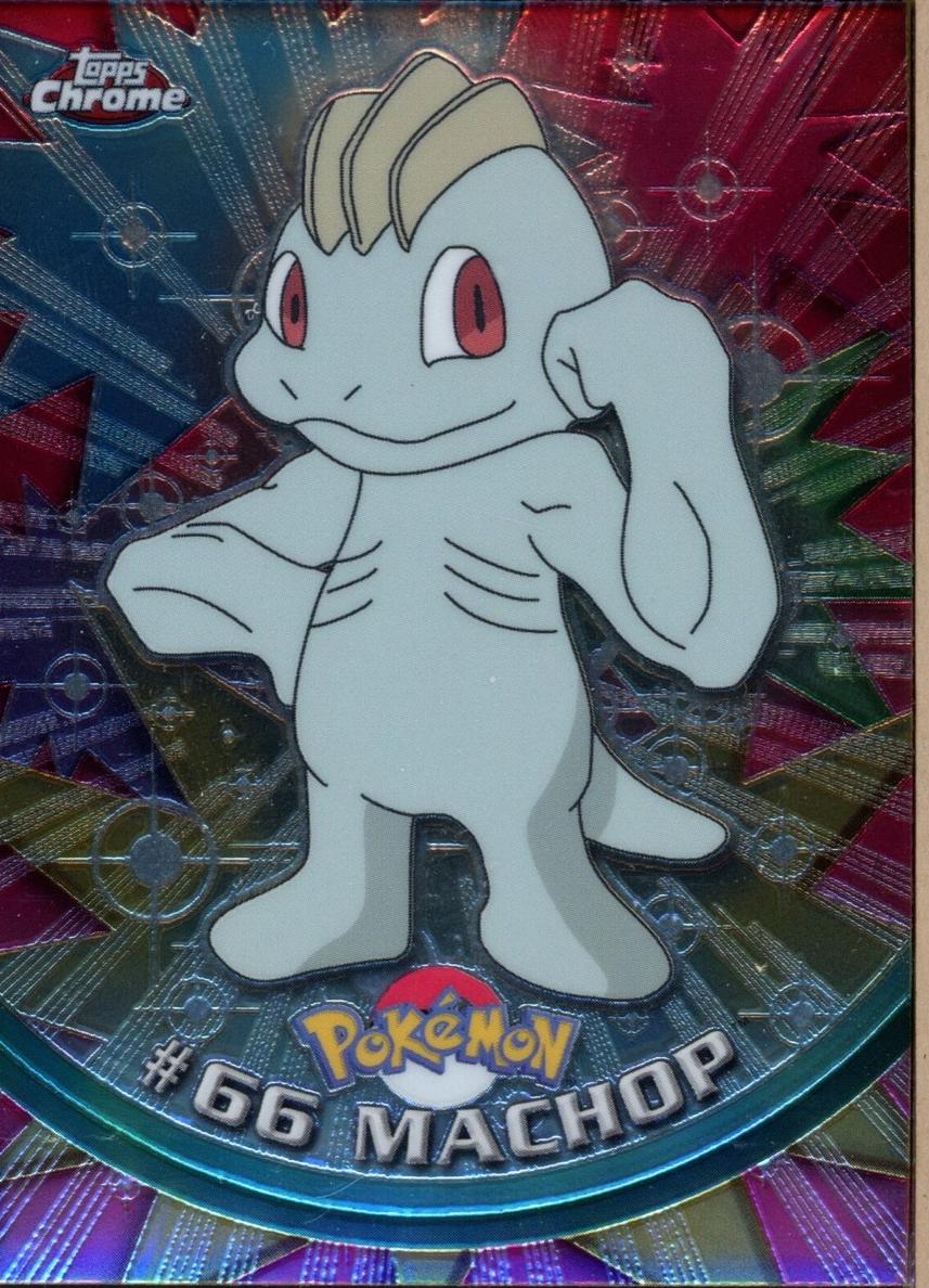 Machop 2000 Topps Chrome Pokemon