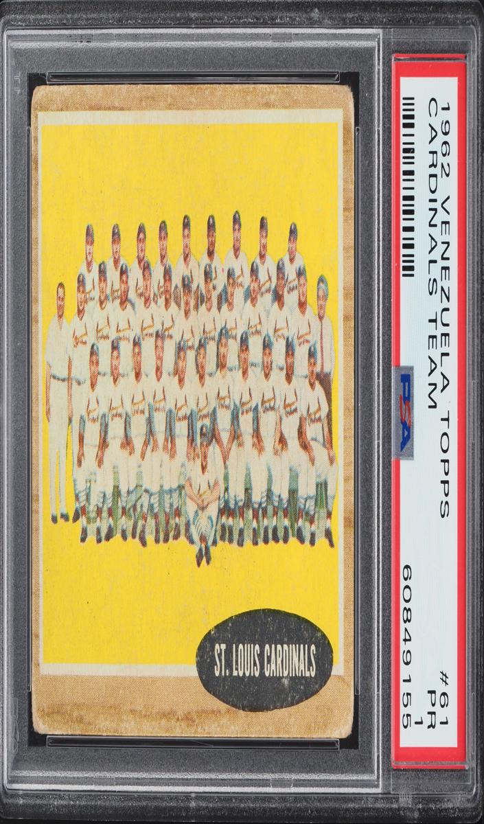 1962 Cardinals Team #61