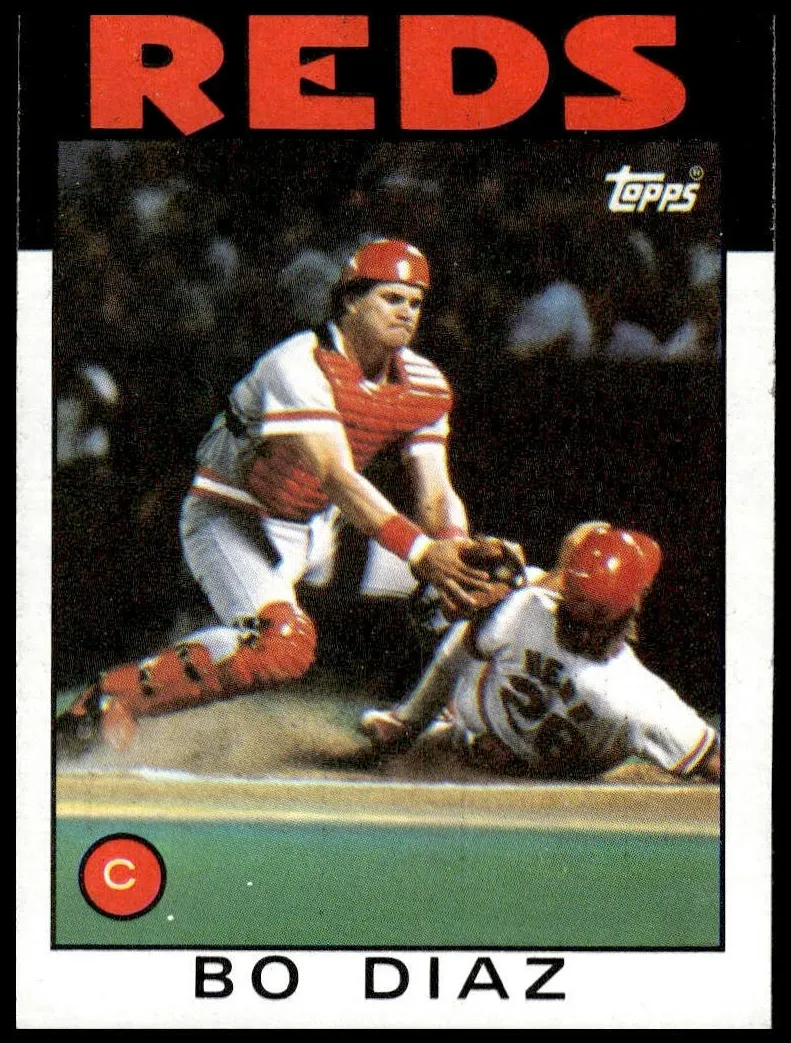 1986 Topps Bo Diaz #639 card