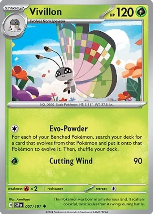 Vivillon 2024 Pokemon Scarlet & Violet Surging Sparks