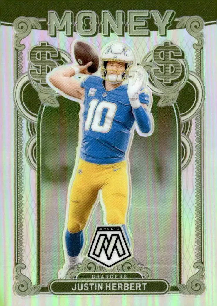 2024 Panini Mosaic Money Justin Herbert #18 card