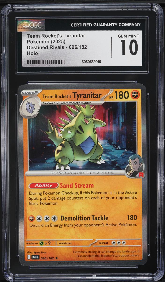 Team Rocket's Tyranitar Holo 2025 Pokemon Scarlet & Violet Destined Rivals