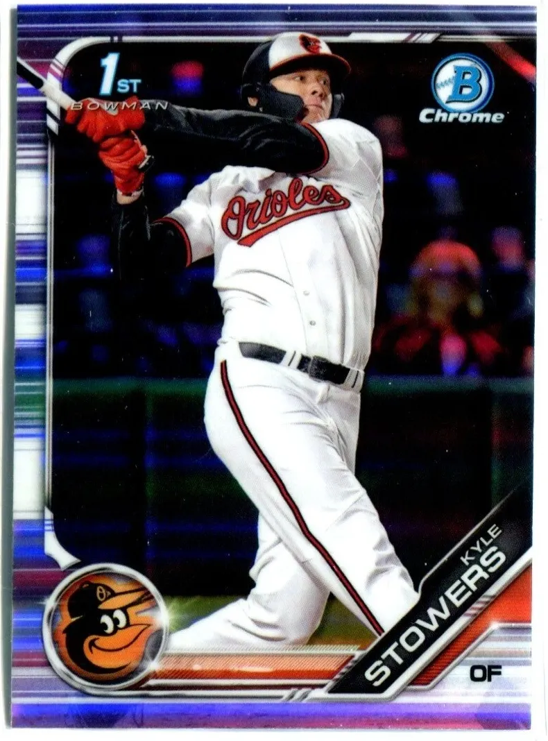 2019 Bowman Draft Chrome Kyle Stowers [Refractor] #BDC-76 card