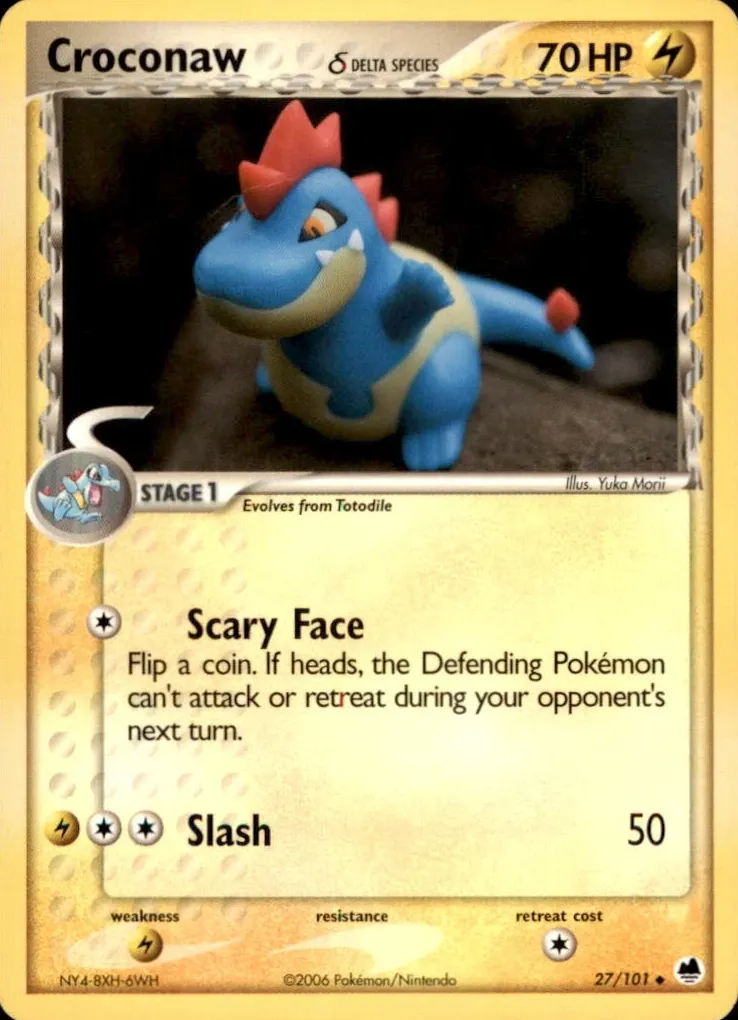 Croconaw 2006 Pokemon EX Dragon Frontiers