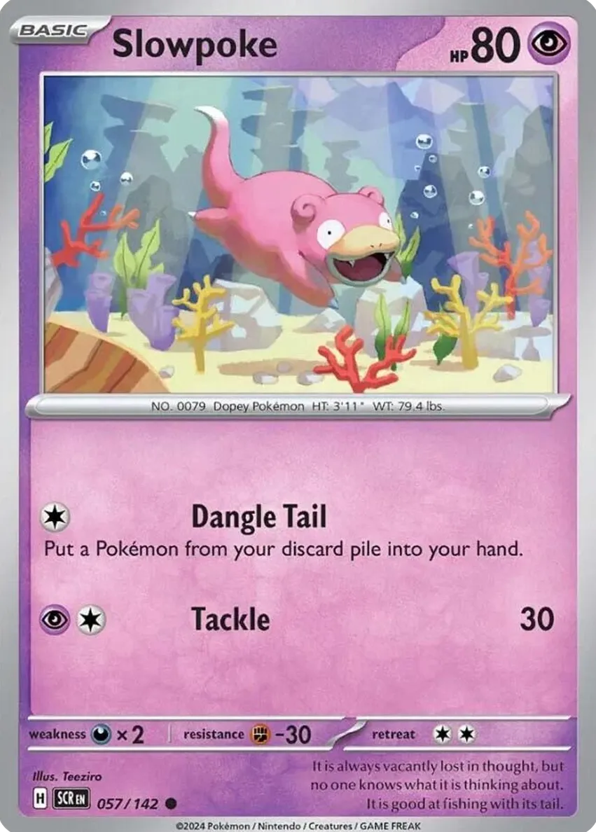 Slowpoke 2024 Pokemon Scarlet & Violet Stellar Crown