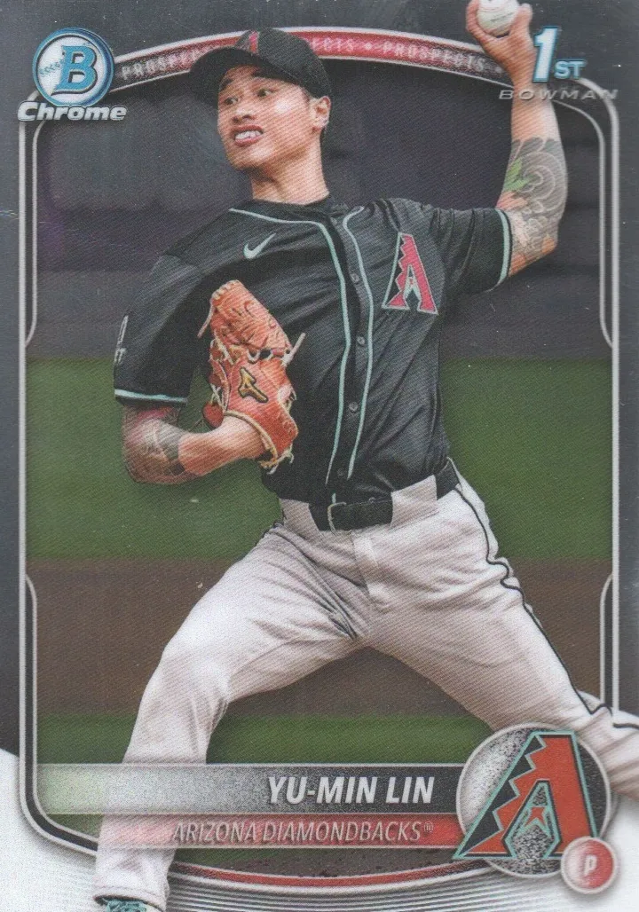 Yu-Min Lin 2025 Bowman Chrome Prospects card