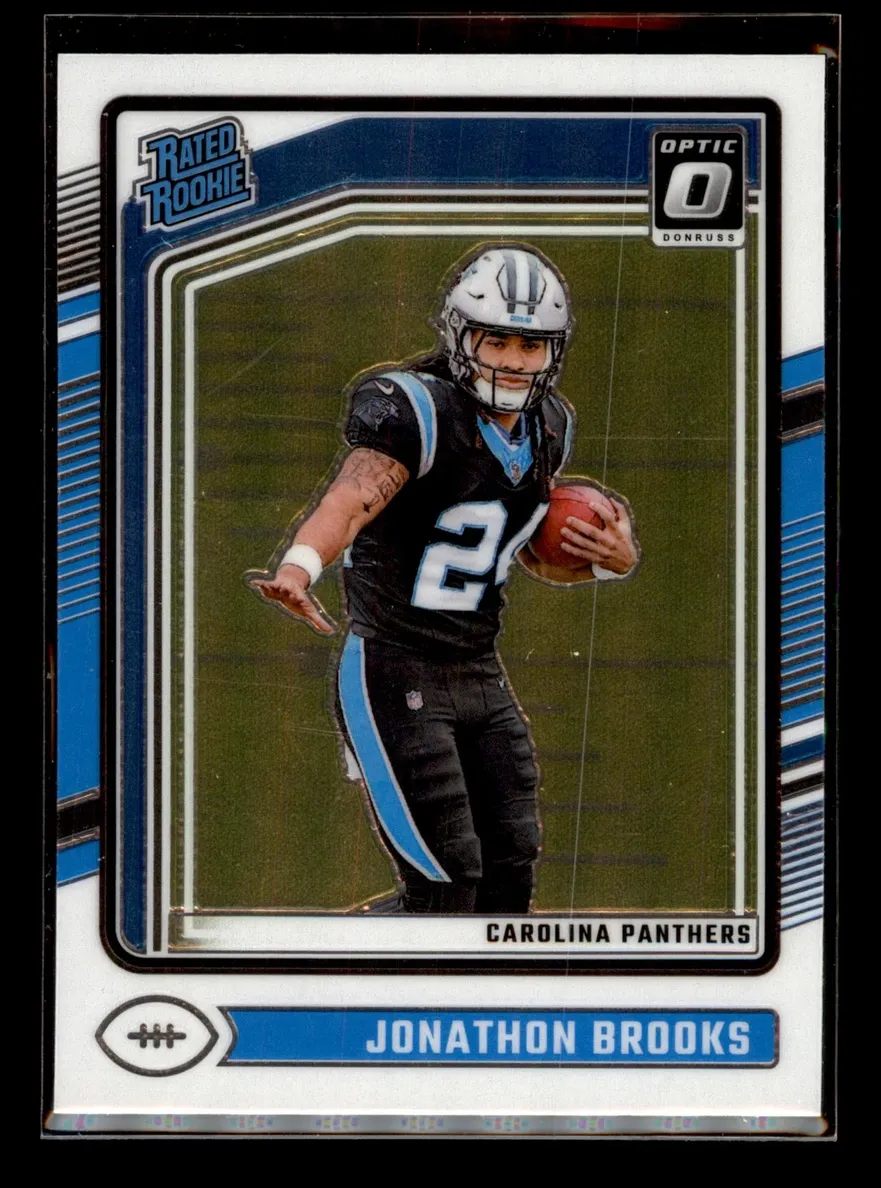 Jonathon Brooks 2024 Donruss Optic Football card