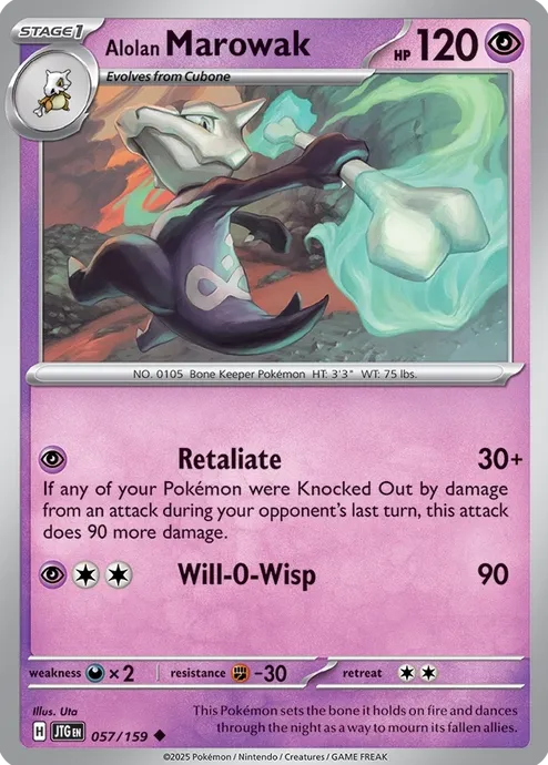 Alolan Marowak 2025 Pokemon Scarlet & Violet Journey Together