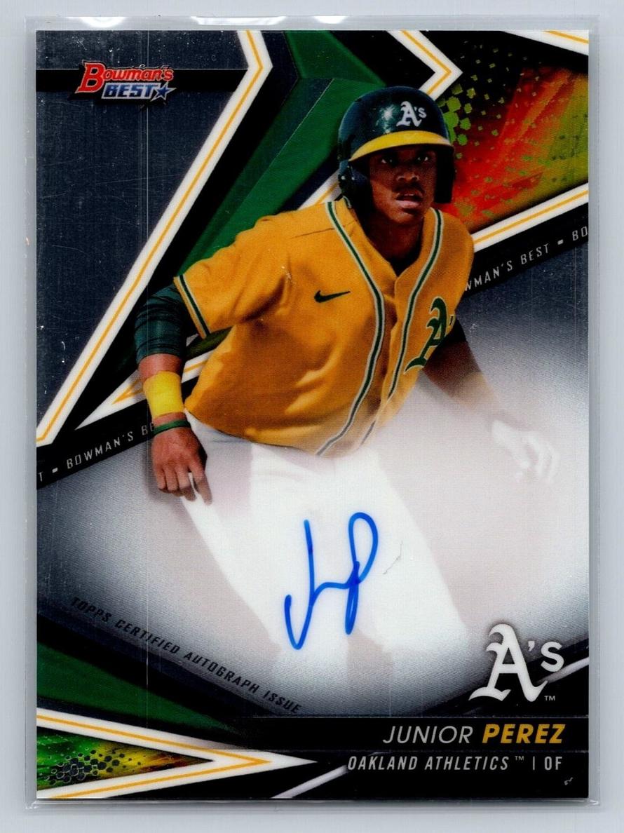 2022 Bowman's Best Junior Perez #B22-JPER card