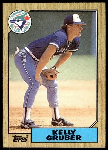 1987 Topps Kelly Gruber #458 card