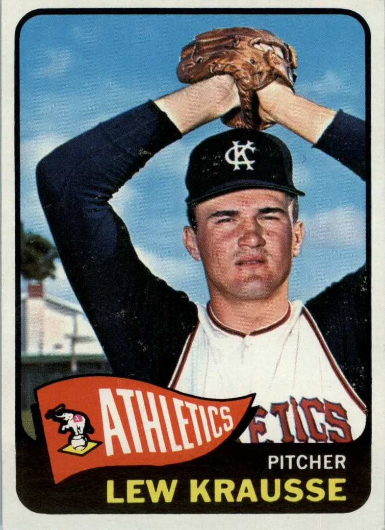 1965 Topps Lew Krausse #462 card