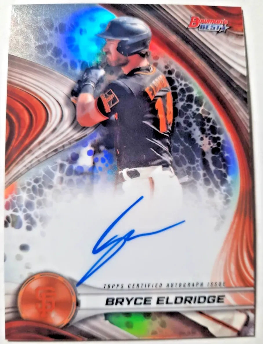 2024 Bowman Bowman's Best Gold Refractor #B24BE Bryce Eldridge front