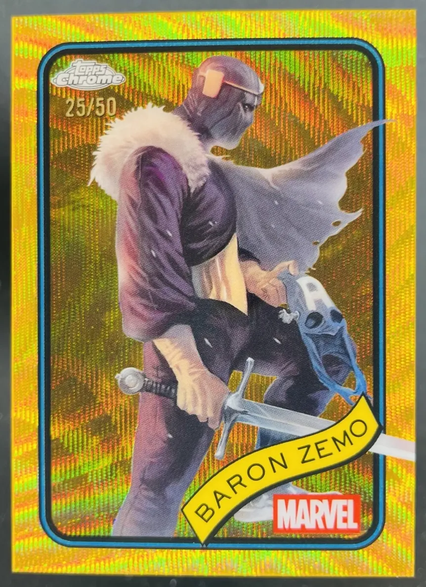 2025 Baron Zemo [Gold Wave Refractor] #125