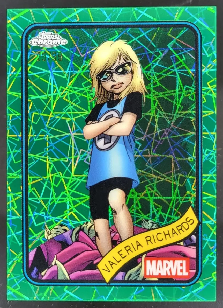 2025 Valeria Richards [Hulk Green Lazer Refractor] #87