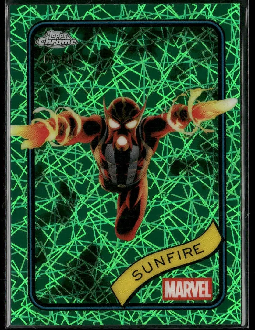 2025 Sunfire [Hulk Green Lazer Refractor] #22