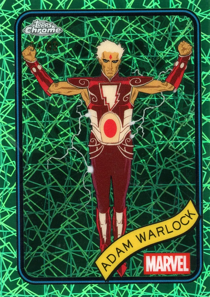 2025 Adam Warlock [Hulk Green Lazer Refractor] #144