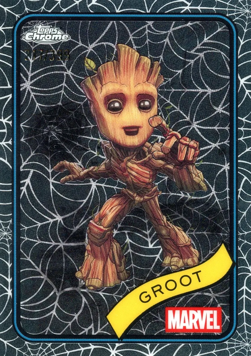 2025 Groot [Clawed Chrome Red Refractor] #35
