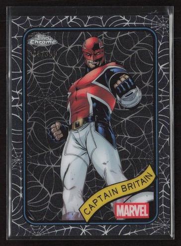 2025 Captain Britain [Clawed Chrome Red Refractor] #151