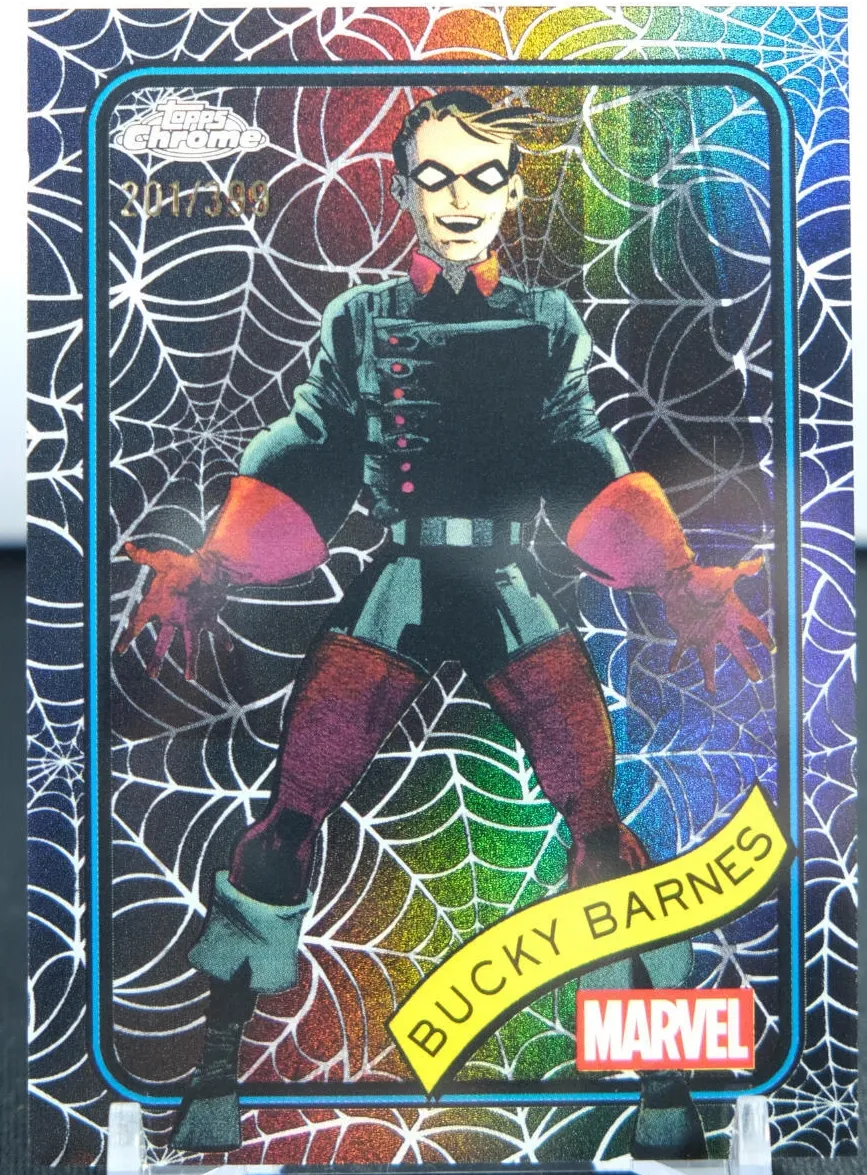 2025 Bucky Barnes [Red Shimmer Refractor] #124