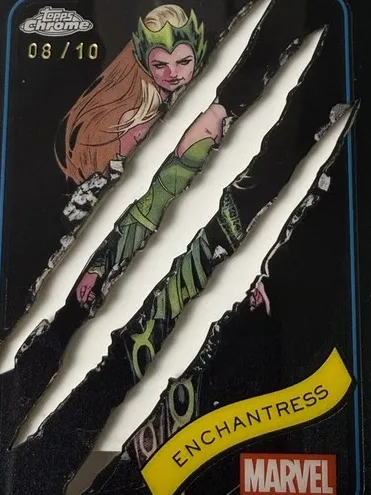 2025 Enchantress [Clawed Chrome Black Refractor] #43