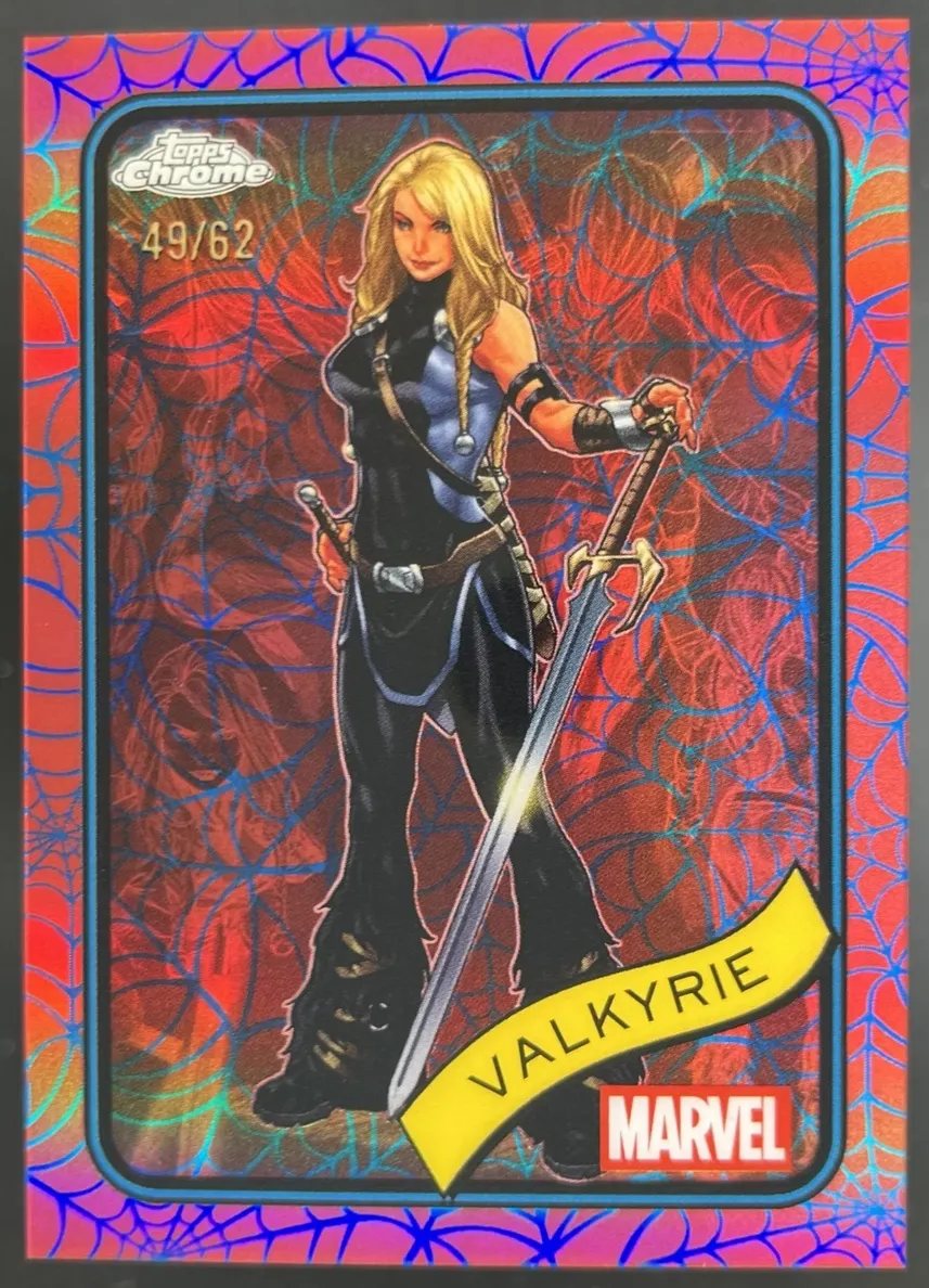 2025 Valkyrie [Blue & Red Spider Web Refractor] #187